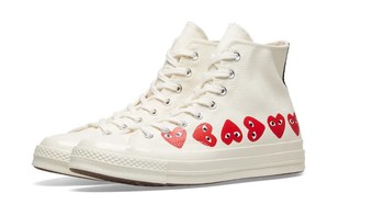 一波爱心攻击：COMME des GARÇONS X Converse Chuck 70 Hi 联名款发售