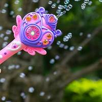 儿童泡泡机电动魔法棒 全自动不漏水吹泡泡精相机器补充液玩具