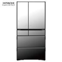 日立（Hitachi）R-X750GC整机日本原装进口743L多开门智能风冷无霜变频电冰箱真空冰温 水晶镜面