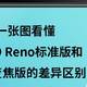 一张图看懂OPPO Reno标准版和10倍变焦版的差异区别