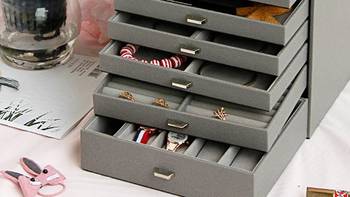 MILADY/米拉蒂  大容量首饰盒欧式公主韩国木质首饰品收纳盒