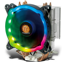 Tt（Thermaltake）彩虹D400P流光 CPU散热器 （多平台/支持AM4/4热管/LED RGB风扇/带硅脂/静音/智能温控）