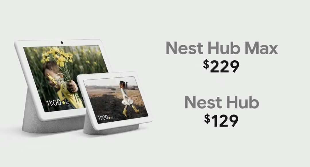 推广智能家居、搭载触摸屏与摄像头：Google 谷歌 发布Nest Hub Max