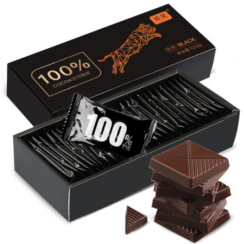 国产百分百黑巧（100%无糖的极苦的纯巧克力）开箱