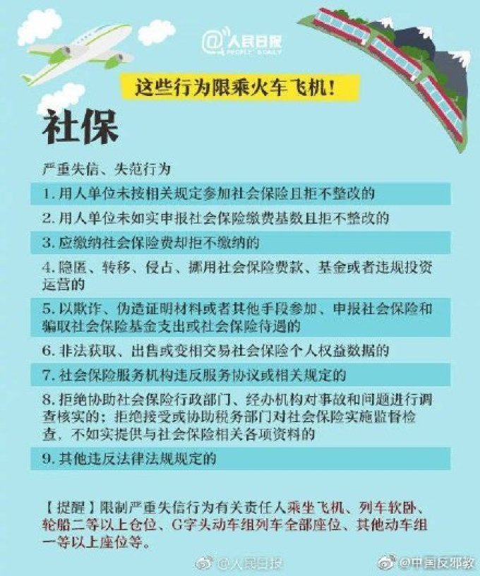 出行提示:官宣! 已有580万人次被限制乘坐动车高铁 如何避免被限制?