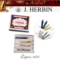 法国 Brause J.Herbin 蘸水笔尖 古典纸盒套装 4款8支 252#粗笔尖