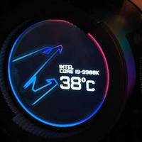 集成LCD屏显、RGB幻彩：GIGABYTE 技嘉 展出 AORUS LIQUID COOLER 240/280水冷散热器