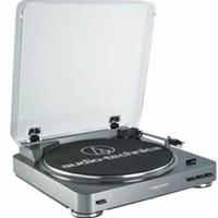 Audio Technica 铁三角 AT-LP60全自动立体声黑胶唱片机，银色 (需配变压器)