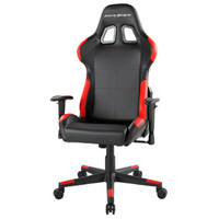 迪锐克斯（DXRACER）F199电脑椅 皮艺电竞椅人体工学办公椅子靠背椅可躺家用游戏转椅升降椅 黑红