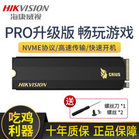 海康威视SSD固态硬盘 C2000系列NVME协议M.2接口256/512GPCIe超极笔记本硬盘 512G升级款C2000PRO【预售】6.25发货