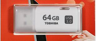 TOSHIBA 东芝 隼闪 U301 64G USB3.0 U盘 简单上手