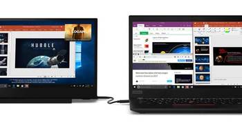 USB-C一线通、便携多屏办公：Lenovo 联想 发布 ThinkVision M14 便携显示器