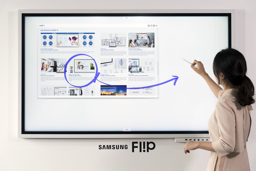 不挑书写设备、1024级压感：SAMSUNG 三星升级自家数码白板产品 Flip