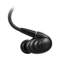 飞傲（FiiO）F9绕耳式三单元圈铁线控带麦可换线HiFi耳机黑色