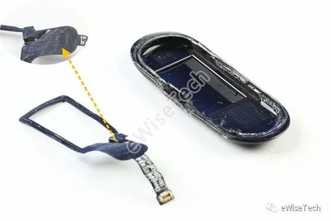 小米手环3 NFC版 详细拆解，手指大小主板排布多款芯片