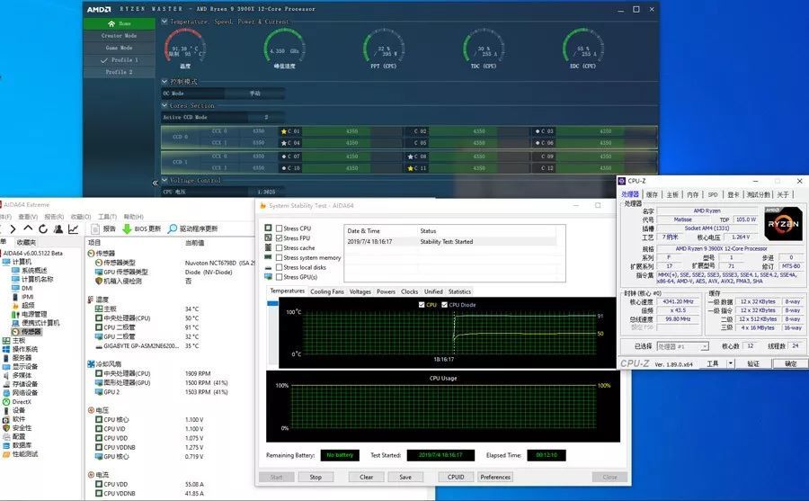 锐龙9 3900X/锐龙7 3700X处理器同步评测：7nm+Zen 2，AMD这次真的行