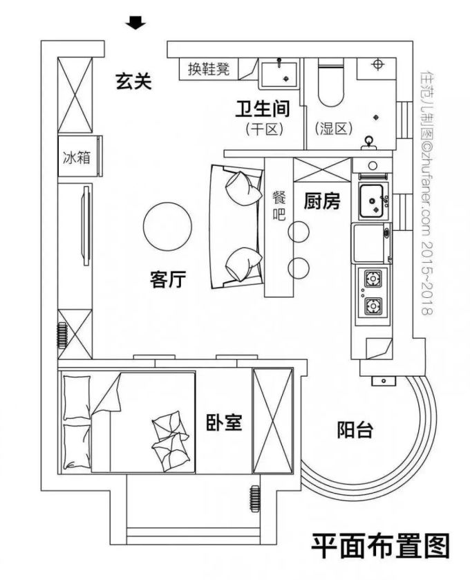 30㎡大开间,家里却藏着收纳巨兽,入住一年0杂物