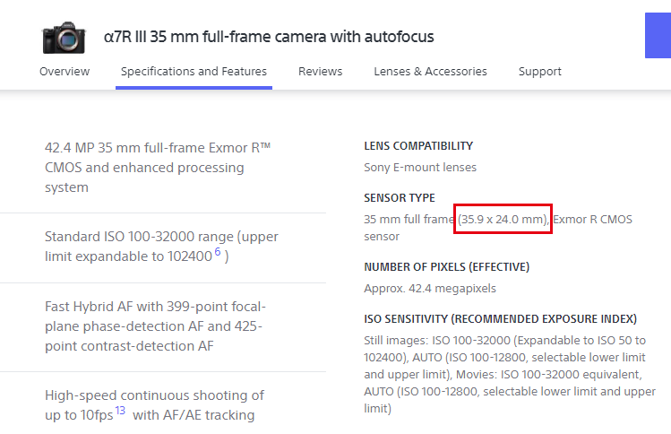 摄影新闻：6100万像素的索尼α7R IV传感器面积变小了？？