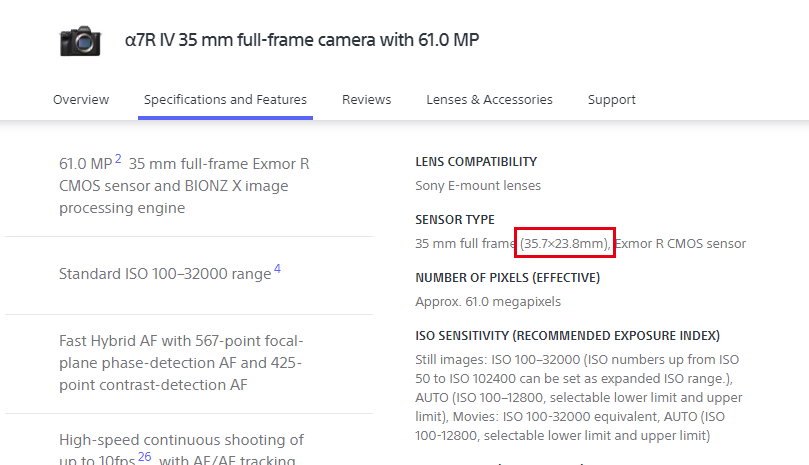 摄影新闻：6100万像素的索尼α7R IV传感器面积变小了？？