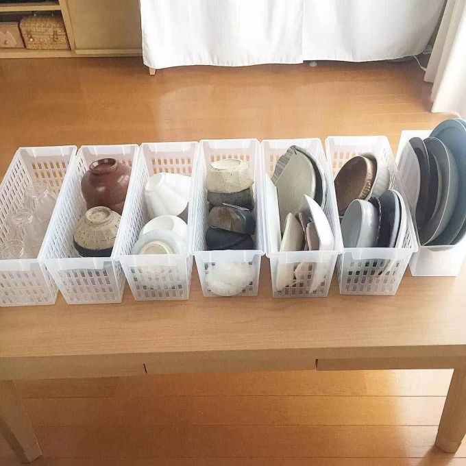 日本主妇的餐柜整理术简单到逆天,比你多收纳100件餐具,厨房还高颜有生活气!