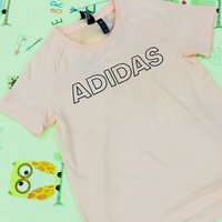 朦胧珊瑚粉 Adidas短袖T恤DT8330简单晒