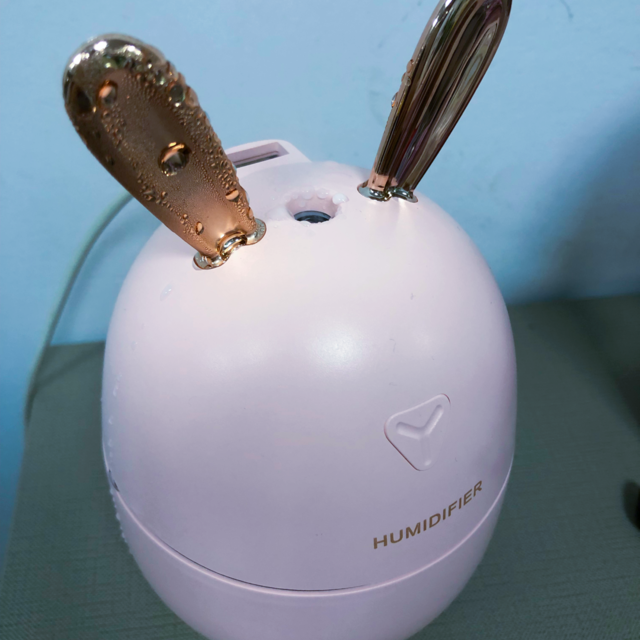 非常便宜的加湿器，小小个。颜色特少女。即插即用。办公室用绝佳。
