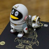 Tencent腾讯20周年QQ企鹅太空仔手办开箱