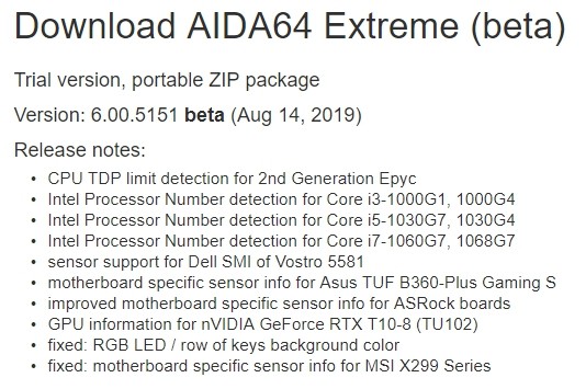 RTX 2080 Ti SUPER 提上日程？AIDA64 更新中加入神秘 GeForce RTX 显卡 