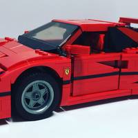 我的LEGO 篇九：还是为了那骚红色的情怀 -- LEGO 10248 F40 迟到的开箱