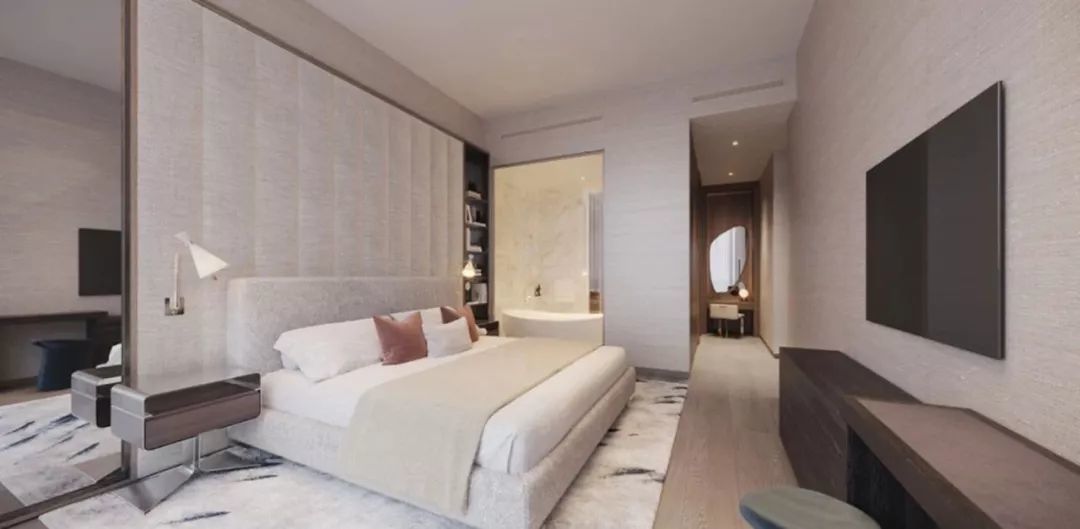 KPF设计曼谷的公寓楼，83㎡的一室一厅，精装样板房是怎样的简约奢华？