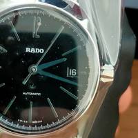 买只手表送领导RADO雷达38mm黑盘R15513153开箱