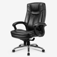 永艺/UE电脑椅老板椅头层牛皮家用办公椅时尚大班椅人体工学椅CS-608E黑色