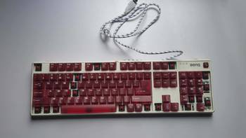 键盘鼠标外设 篇八十四：明基（BenQ）天机镜KX890 樱桃红轴 机械键盘 修复