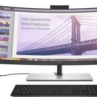 奇葩32:10长宽比，主打办公：HP 惠普 发布 34英寸E344c 和43英寸S430c 高端办公显示器