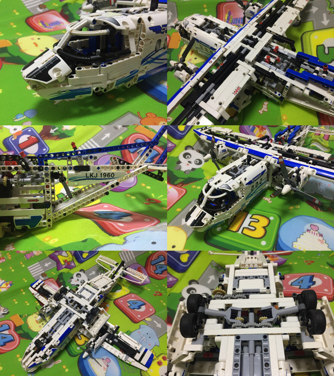 乐高机械系列42025运输飞机气垫船