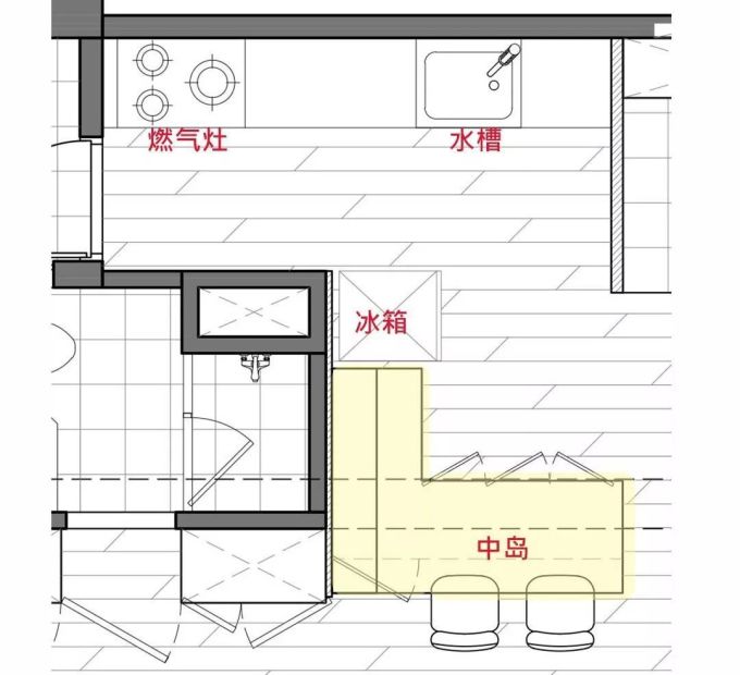5㎡中岛厨房的10种布局,摆对厨具、橱柜多赚1平米,小户型也能塞进大中岛!