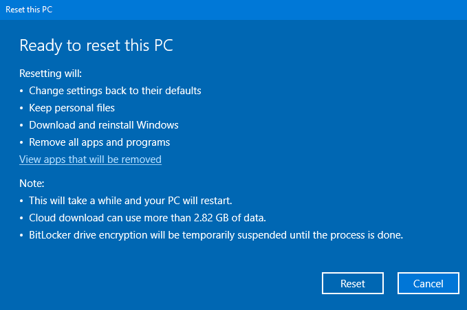 重装系统还在做恢复盘？微软详解 Windows 10 云恢复功能，教你在线重装系统