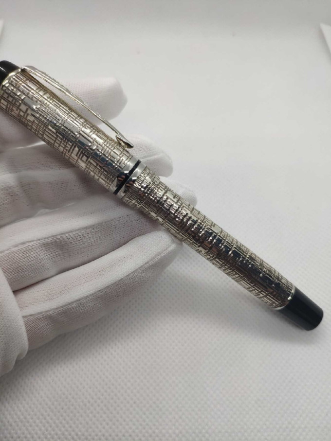 派克钢笔怎么样 派克世纪银元首,限量纯银钢笔_什么值得买
