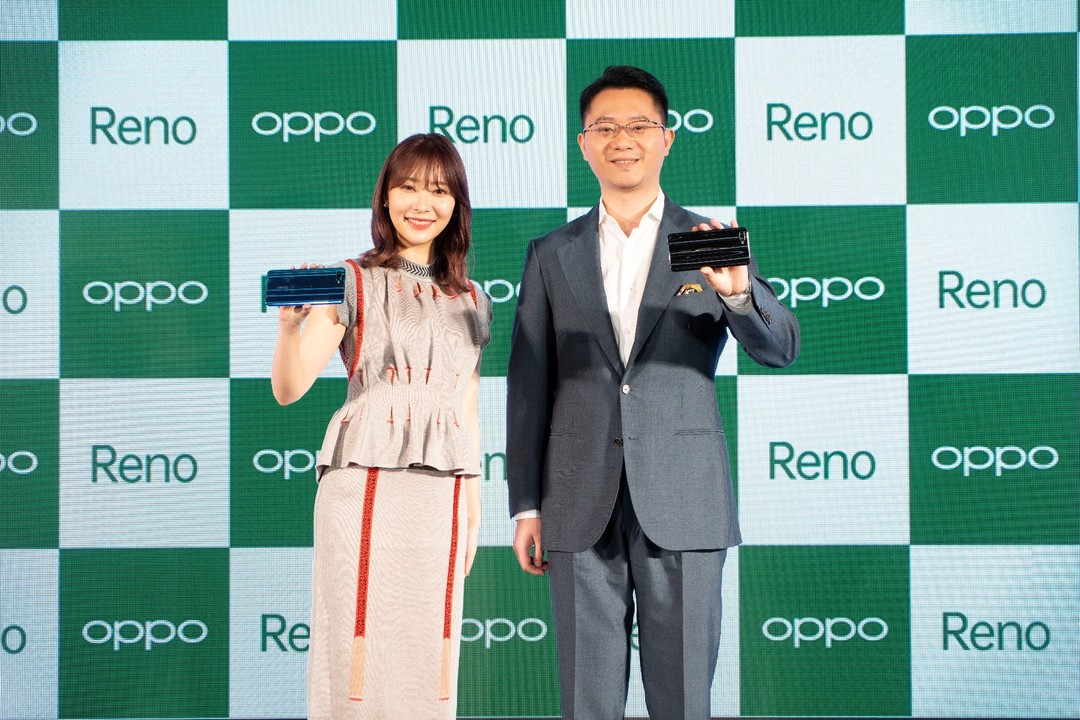 日本人气偶像指原莉乃与OPPO邓宇辰共同发布OPPO Reno A