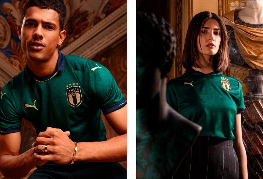 蓝变绿，致敬文艺复兴：PUMA 彪马 发布 新款 意大利国家队球衣