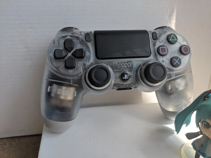 索尼游戏手柄怎么样 透明ps4手柄,嘚瑟一下…_什么值得买