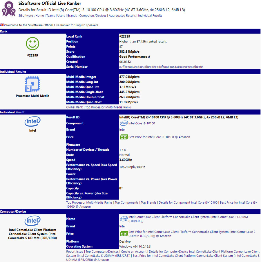 十代酷睿i3即拥有4核8线程？intel Core i3-10100现身