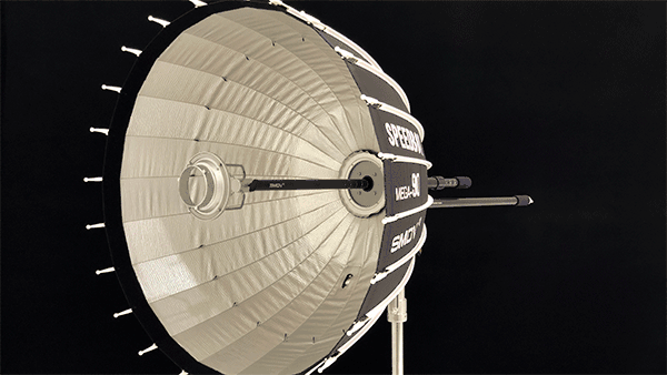工作室首选！SMDV speedbox-90 可调焦深口抛物线反光伞光效曲线数据！