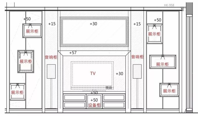 鞋柜、电视柜这样设计,收纳大5倍,还附柜体立面效果图,小户型速get!