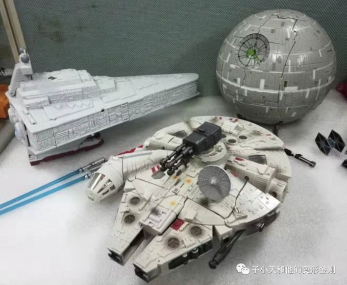【评玩具】子小天:粑粑总测评《变形金刚 星球大战主题系列—死星 深藏不露的一颗球^-^》