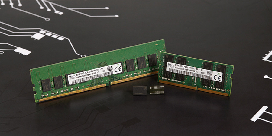 单面16GB双面32GB：SK Hynix 海力士推出1Znm制程工艺的16Gb DDR4颗粒