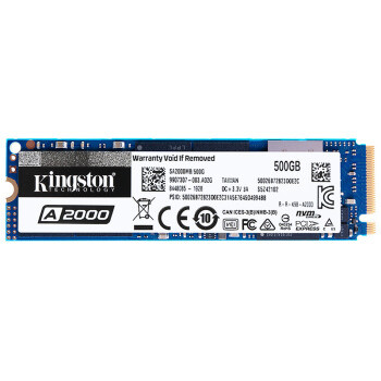 5年质保、送Tt散热片：Kingston 金士顿 A2000 M.2 SSD上架预售，256GB/512GB/1TB可选