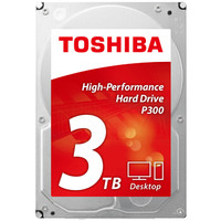 东芝(TOSHIBA)3TB64MB7200RPM台式机机械硬盘SATA接口P300系列(HDWD130)