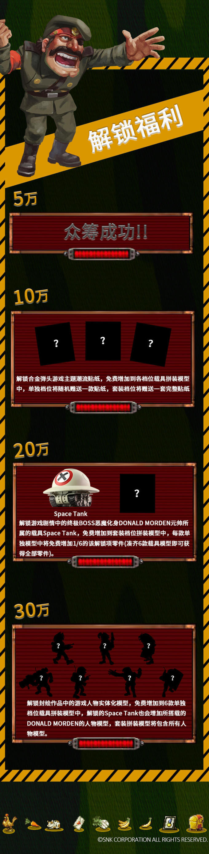 重返游戏:经典复活!《合金弹头X》载具模型展开摩点众筹