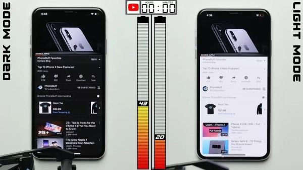 iOS的暗黑模式真的可以省电:而且省电效果非常可观